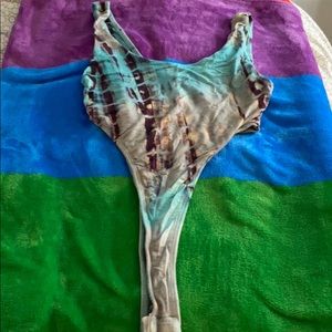 High waist cut bodysuit